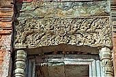 Bakong temple - lintel of the ancillary tower.